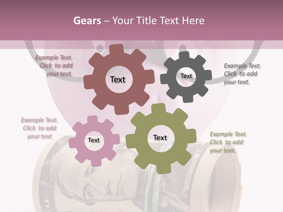 Closeup White Isolated PowerPoint Template