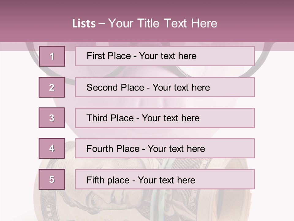 Closeup White Isolated PowerPoint Template