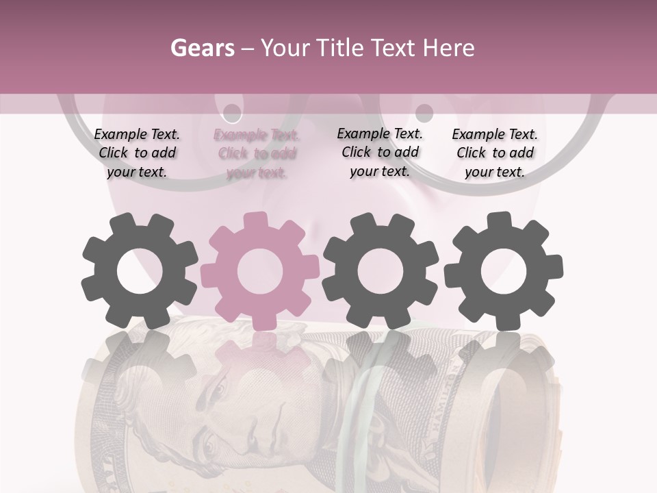 Closeup White Isolated PowerPoint Template