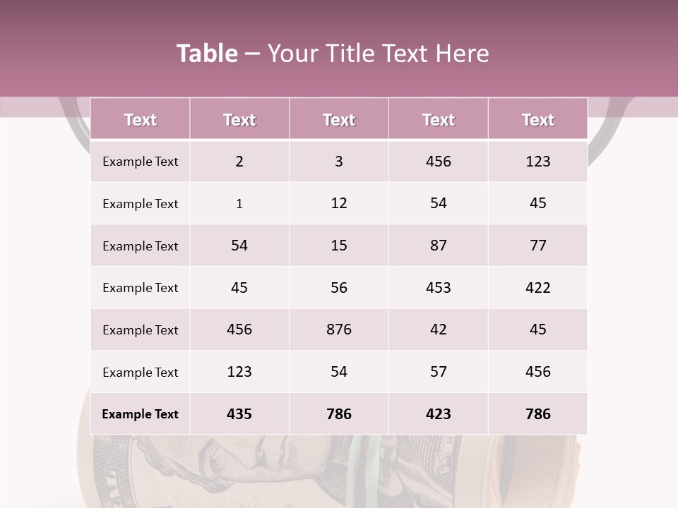 Closeup White Isolated PowerPoint Template