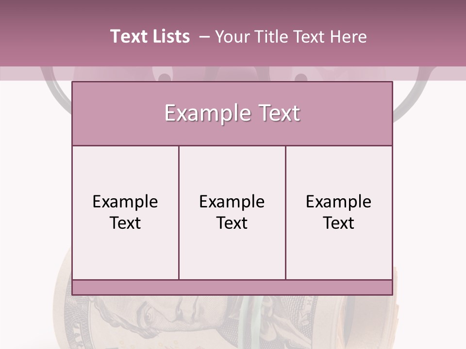 Closeup White Isolated PowerPoint Template