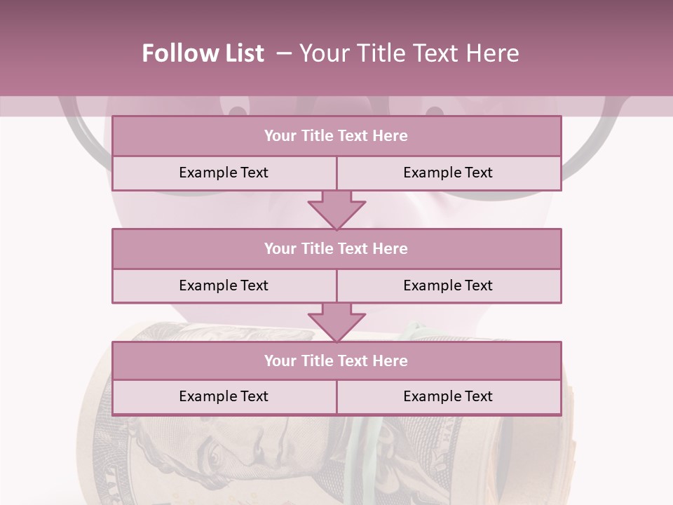 Closeup White Isolated PowerPoint Template