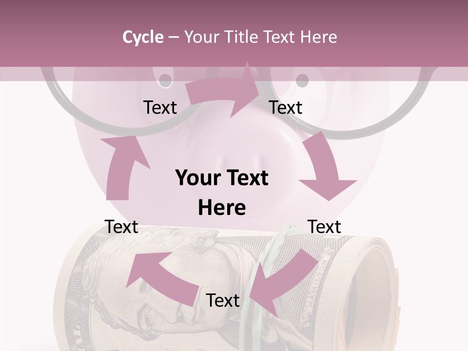 Closeup White Isolated PowerPoint Template