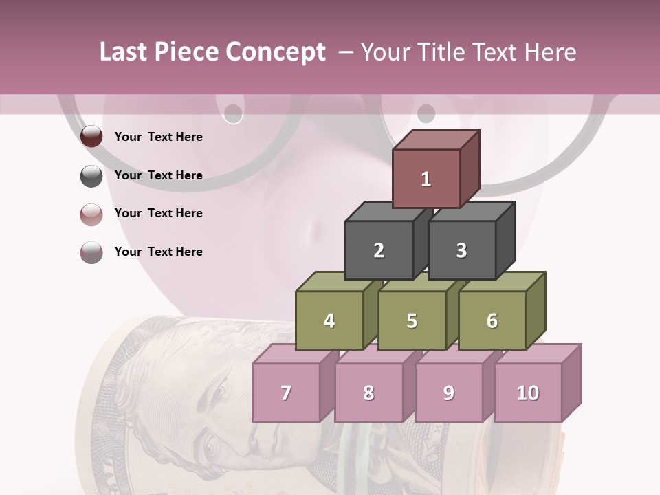 Closeup White Isolated PowerPoint Template