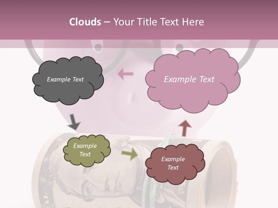 Closeup White Isolated PowerPoint Template