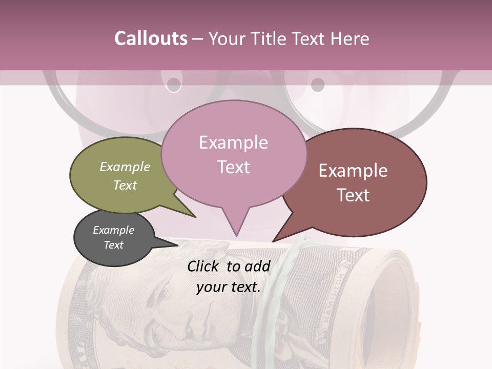 Closeup White Isolated PowerPoint Template