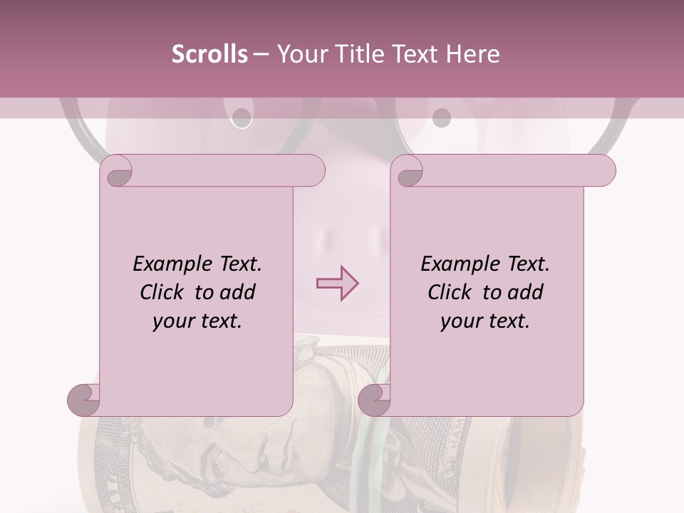 Closeup White Isolated PowerPoint Template