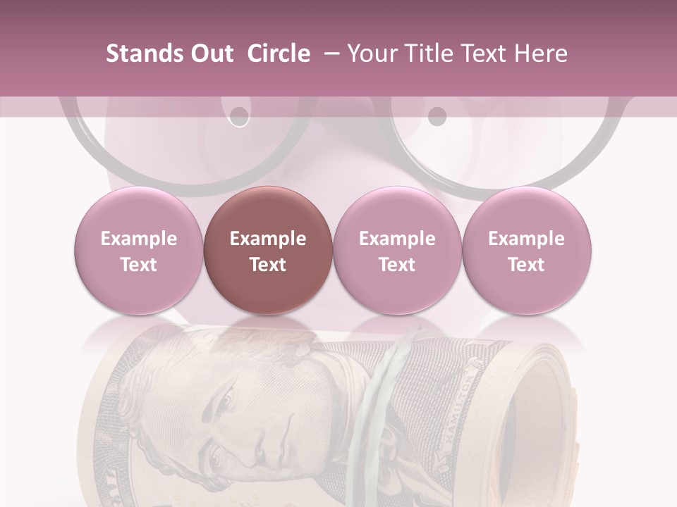 Closeup White Isolated PowerPoint Template