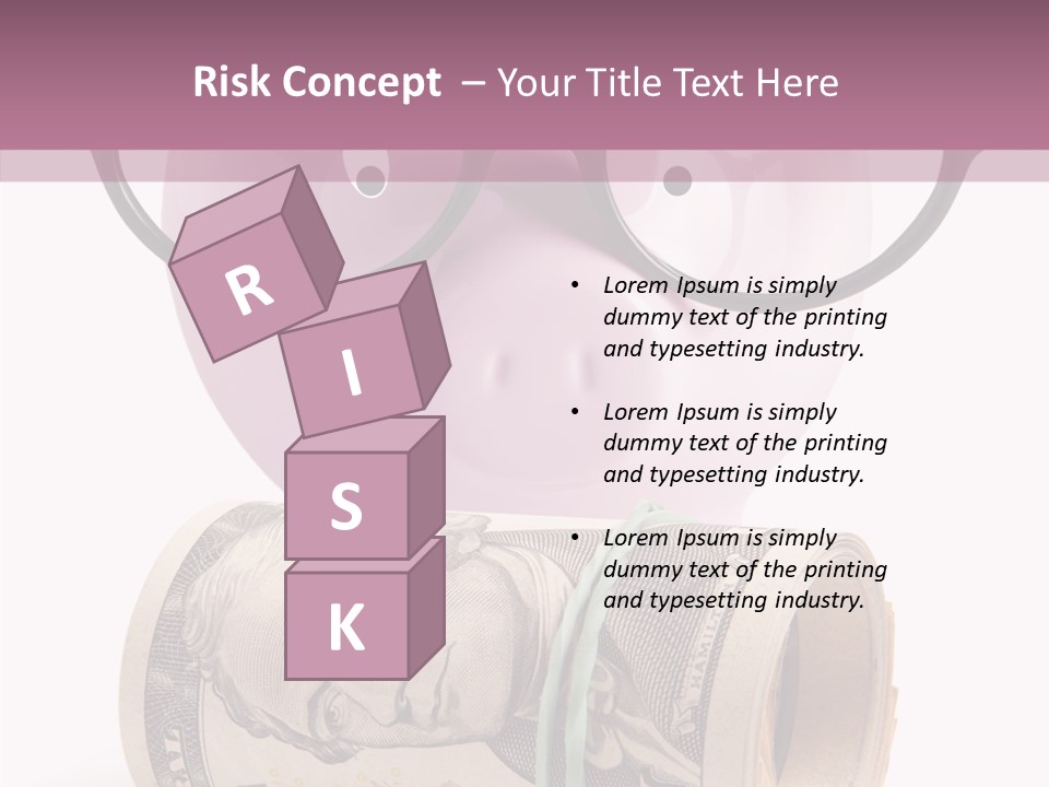 Closeup White Isolated PowerPoint Template