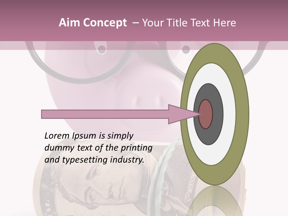 Closeup White Isolated PowerPoint Template