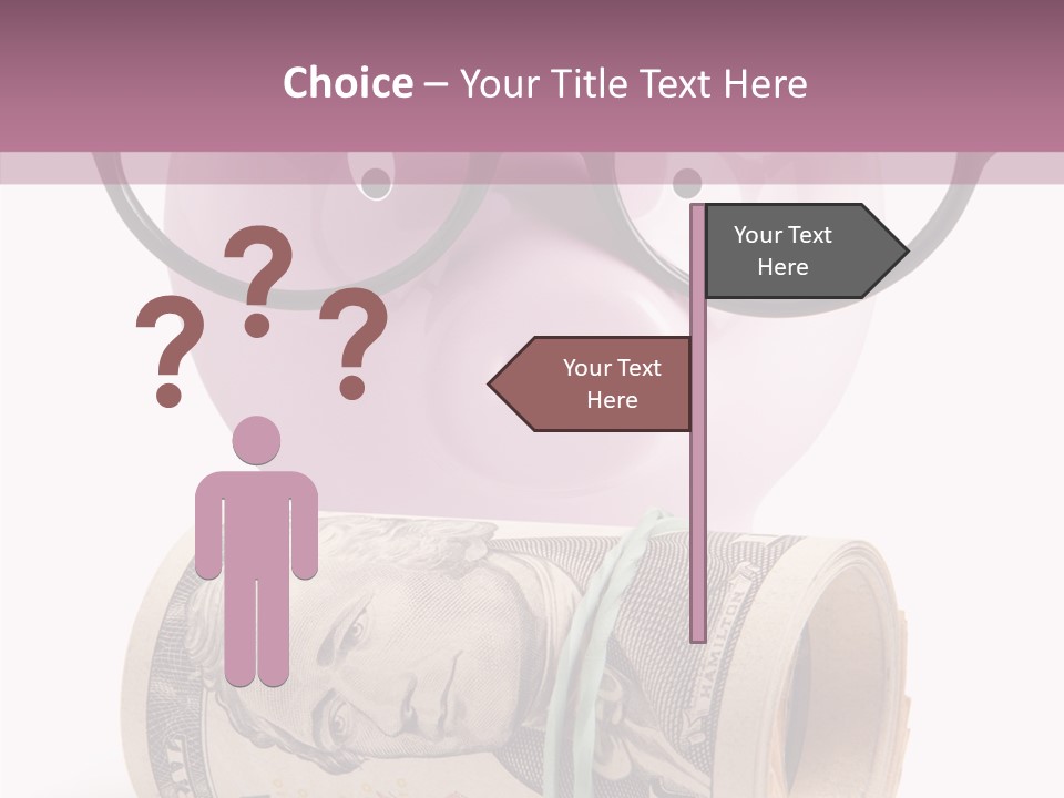 Closeup White Isolated PowerPoint Template