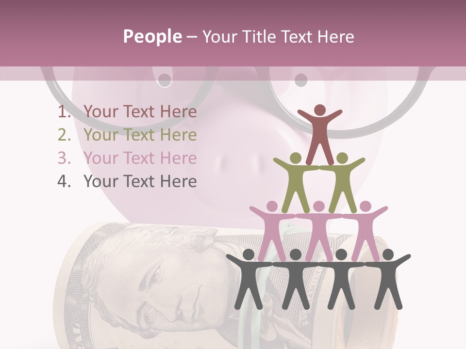 Closeup White Isolated PowerPoint Template