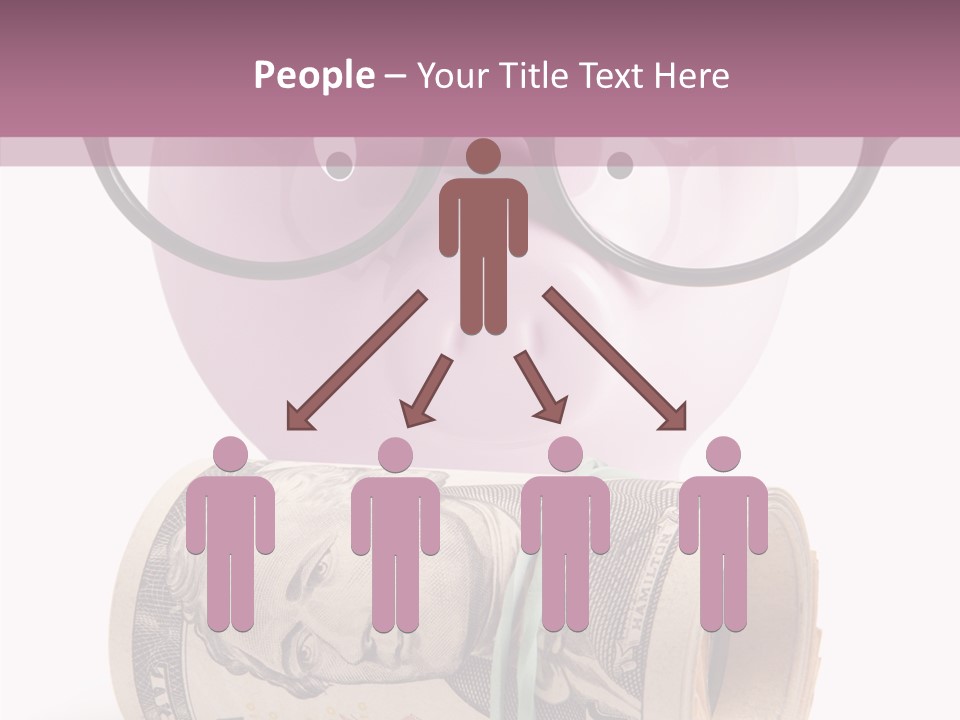 Closeup White Isolated PowerPoint Template