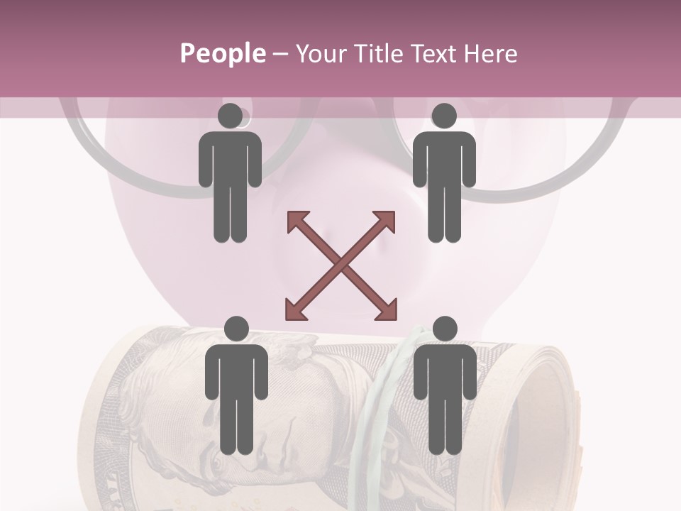 Closeup White Isolated PowerPoint Template