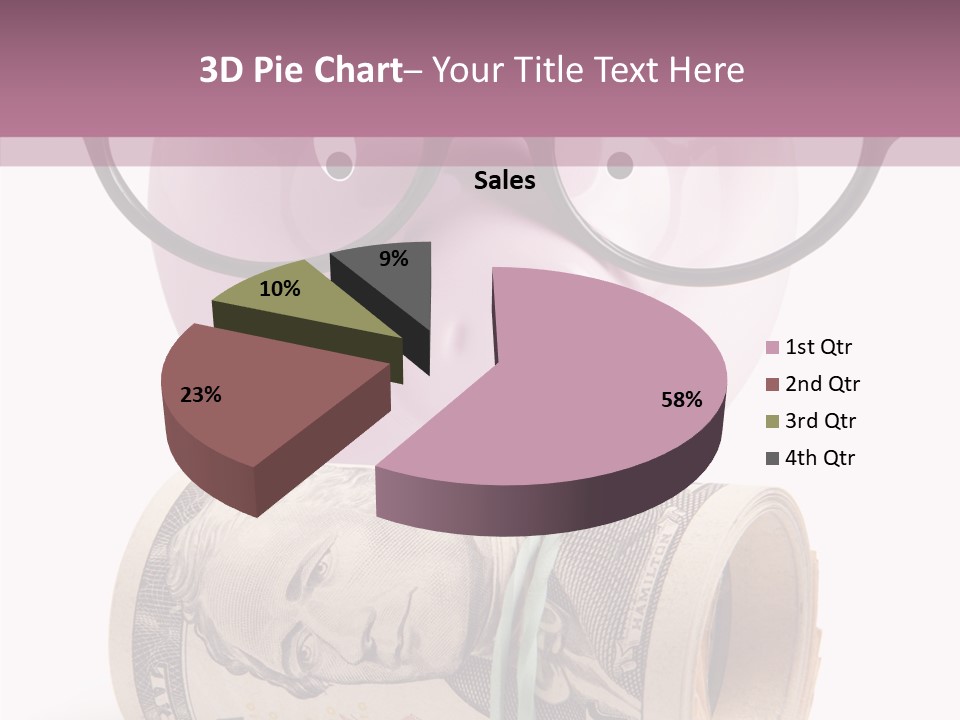 Closeup White Isolated PowerPoint Template