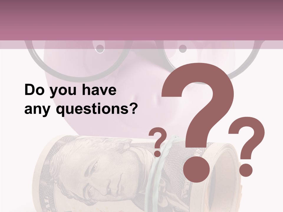 Closeup White Isolated PowerPoint Template