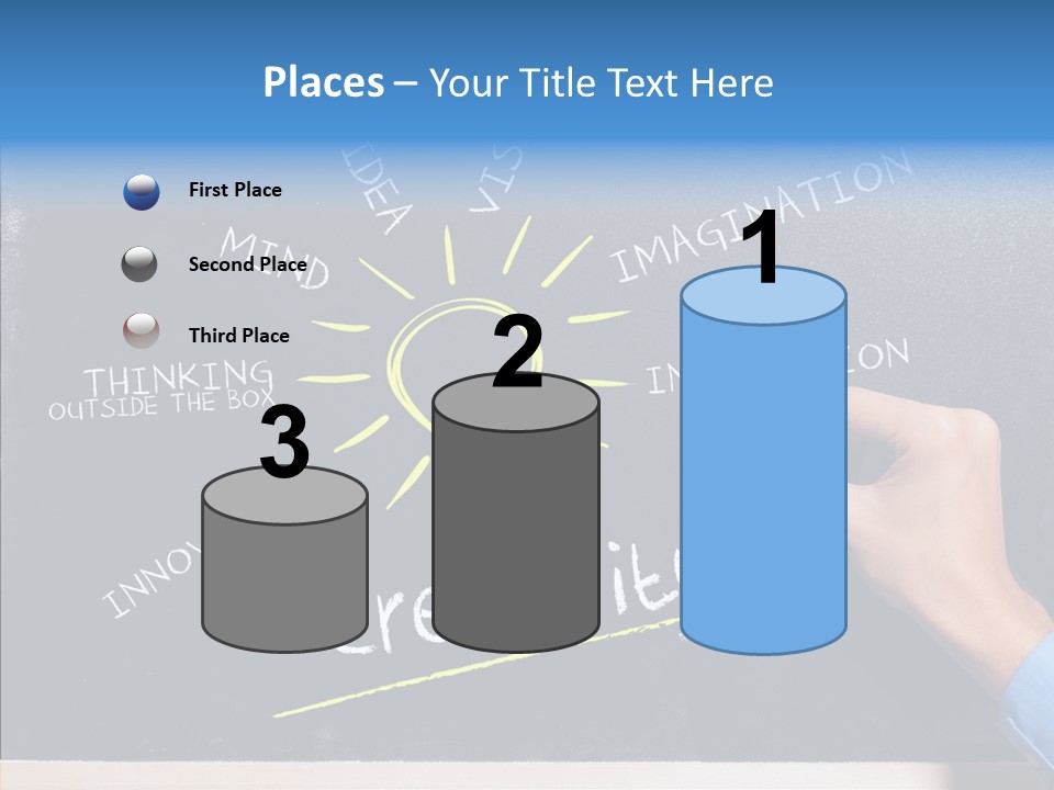 Man Achieve Experience PowerPoint Template