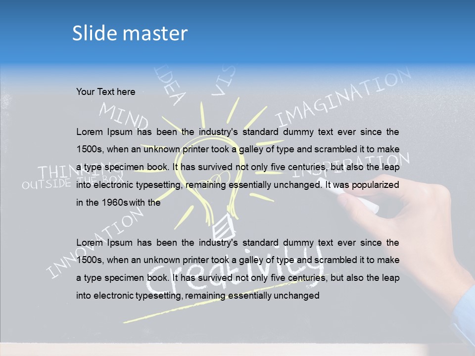 Man Achieve Experience PowerPoint Template