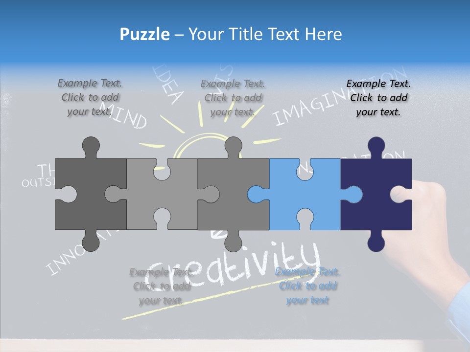 Man Achieve Experience PowerPoint Template