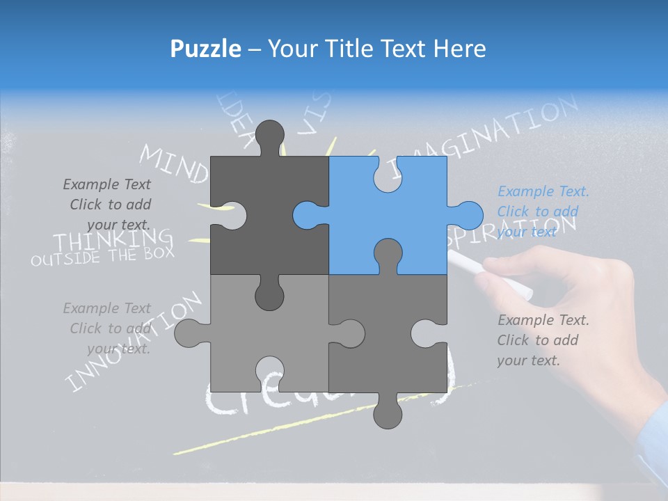 Man Achieve Experience PowerPoint Template