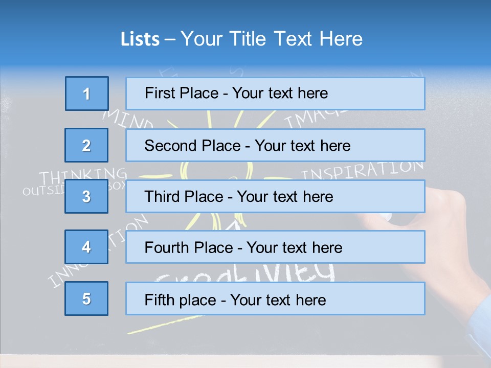 Man Achieve Experience PowerPoint Template