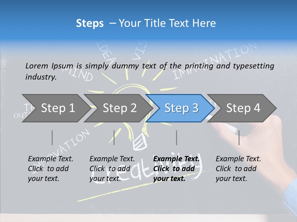 Man Achieve Experience PowerPoint Template