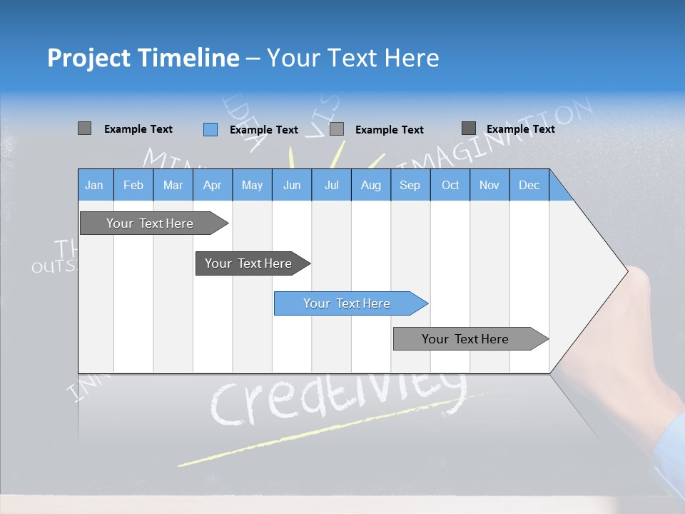 Man Achieve Experience PowerPoint Template