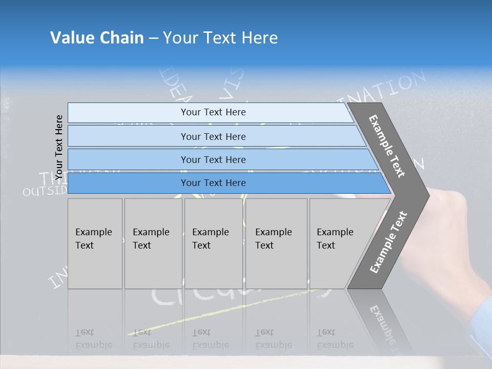 Man Achieve Experience PowerPoint Template
