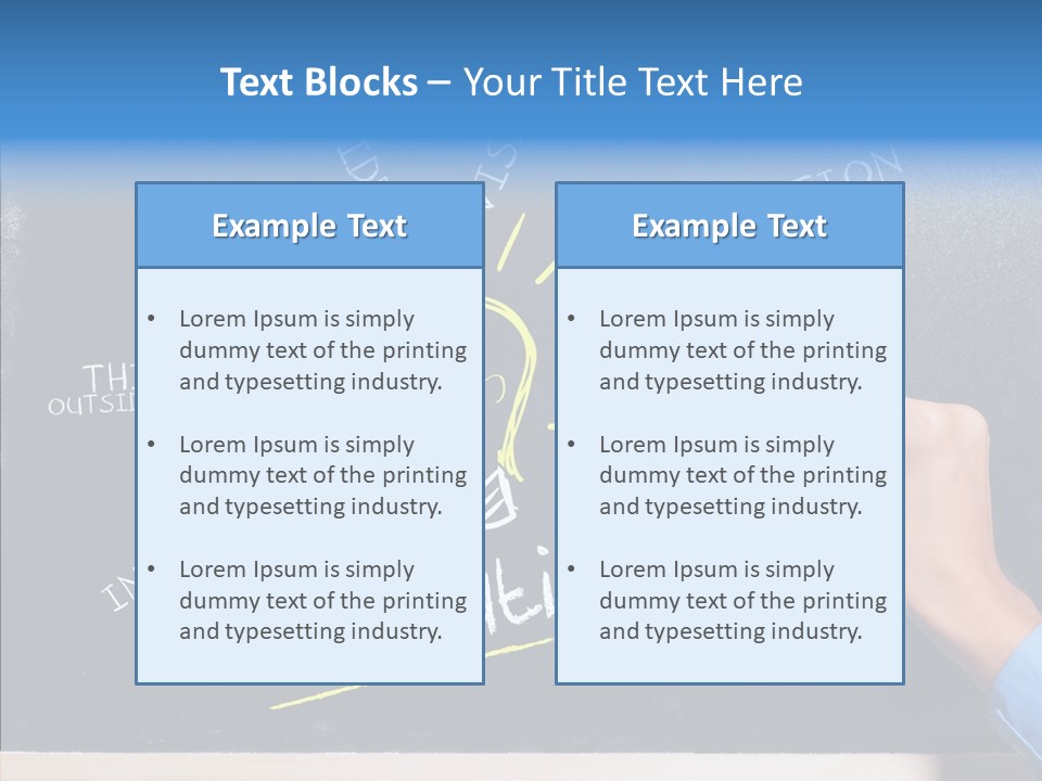 Man Achieve Experience PowerPoint Template