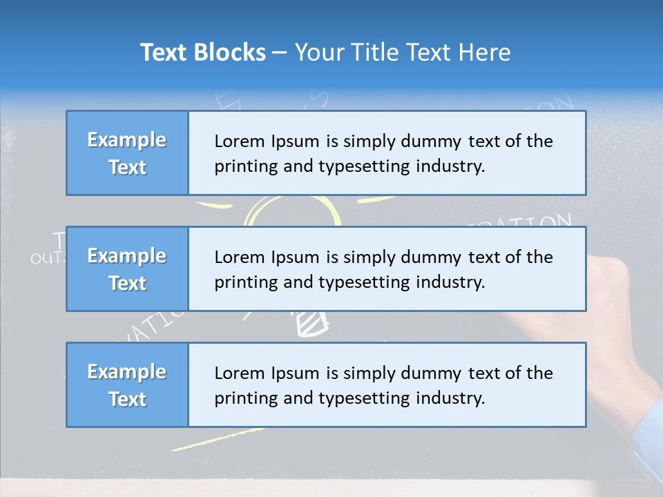 Man Achieve Experience PowerPoint Template