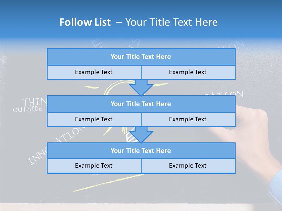 Man Achieve Experience PowerPoint Template
