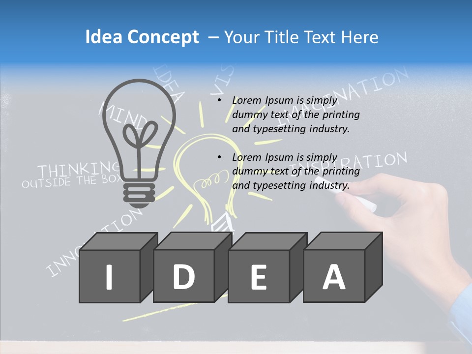 Man Achieve Experience PowerPoint Template