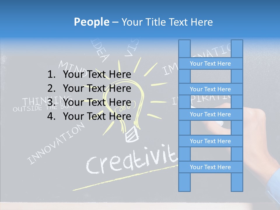 Man Achieve Experience PowerPoint Template