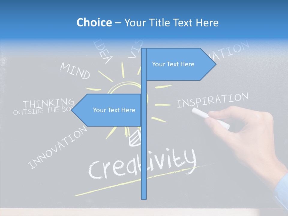 Man Achieve Experience PowerPoint Template