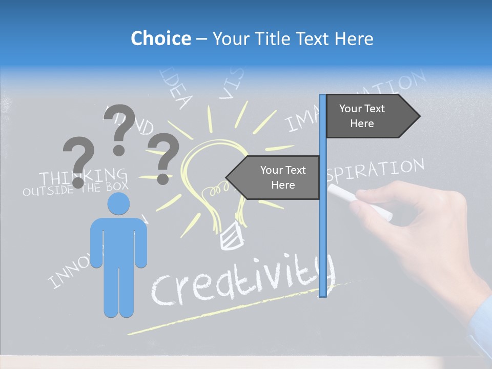 Man Achieve Experience PowerPoint Template