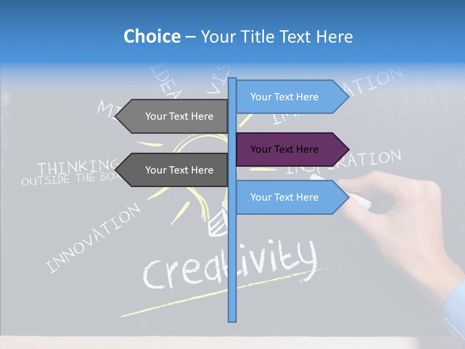 Man Achieve Experience PowerPoint Template