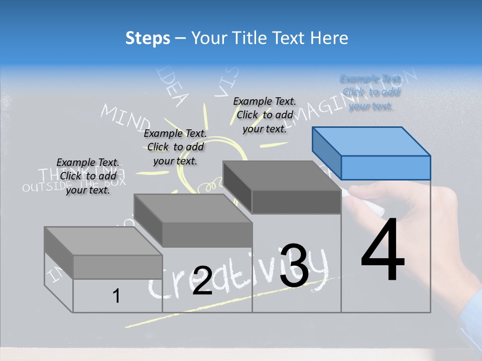 Man Achieve Experience PowerPoint Template