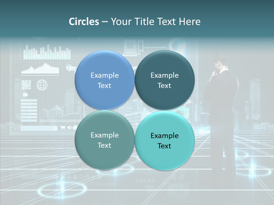 Contact Button Press PowerPoint Template