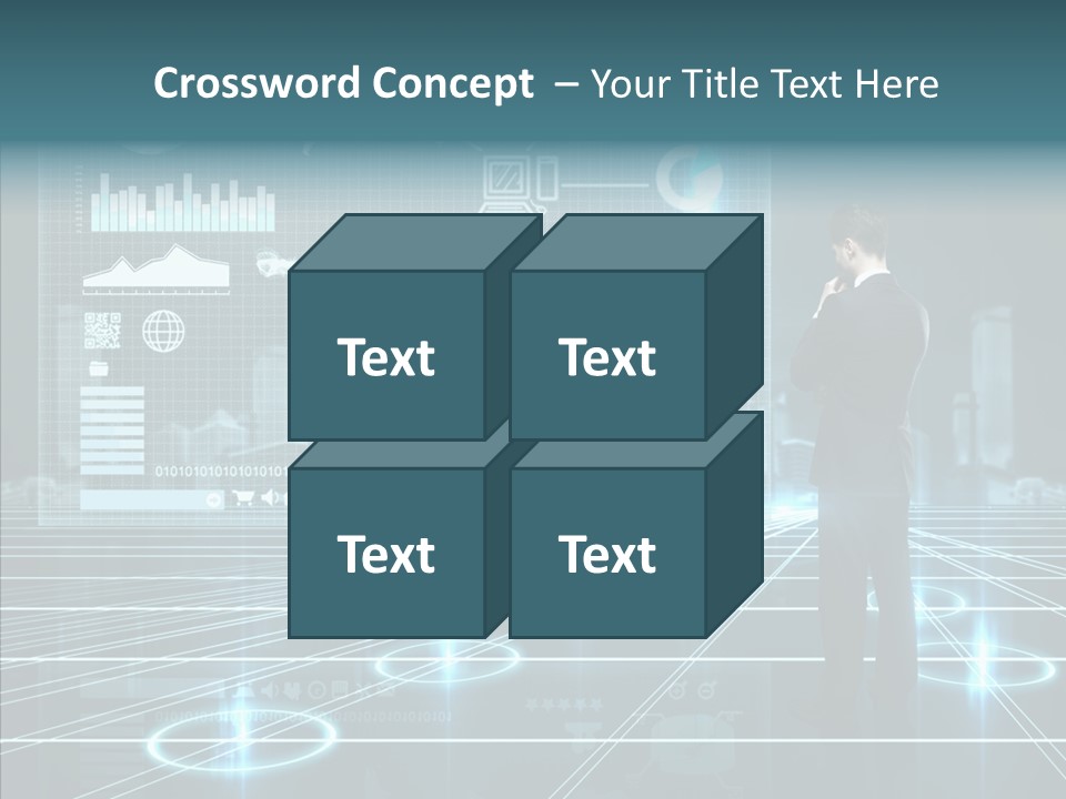 Contact Button Press PowerPoint Template