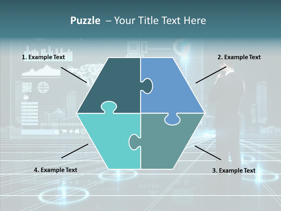 Contact Button Press PowerPoint Template
