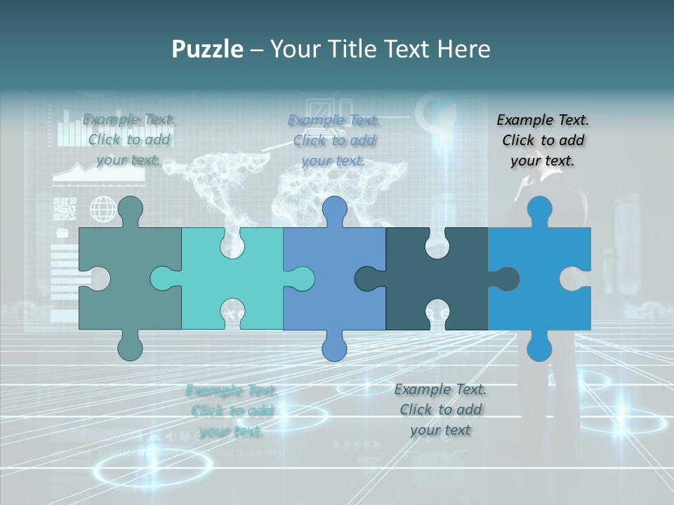Contact Button Press PowerPoint Template