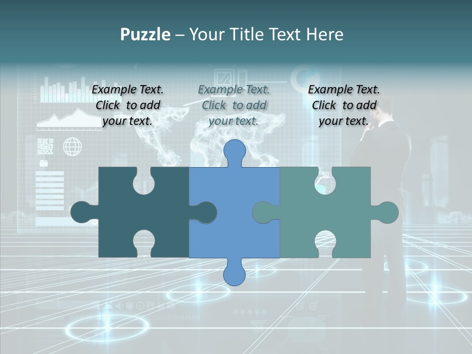 Contact Button Press PowerPoint Template