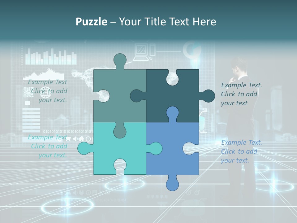 Contact Button Press PowerPoint Template
