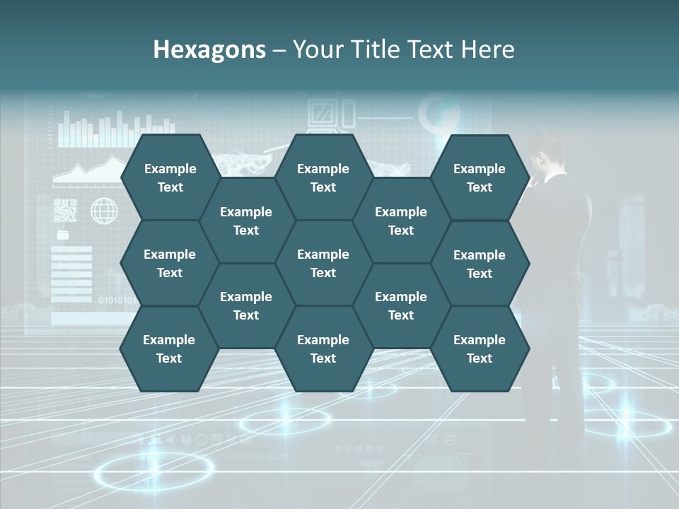 Contact Button Press PowerPoint Template