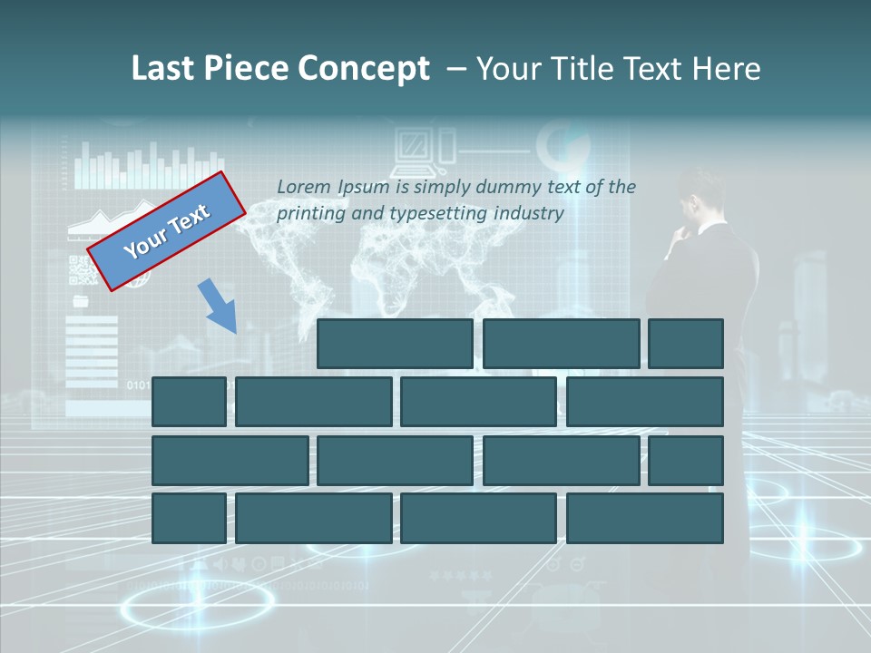 Contact Button Press PowerPoint Template