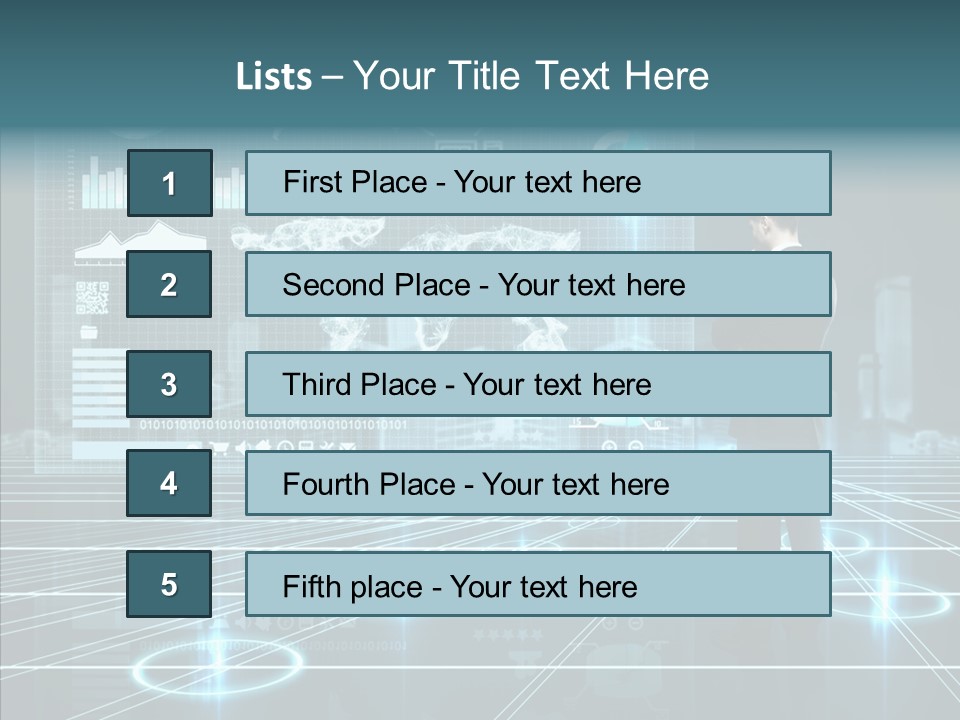 Contact Button Press PowerPoint Template