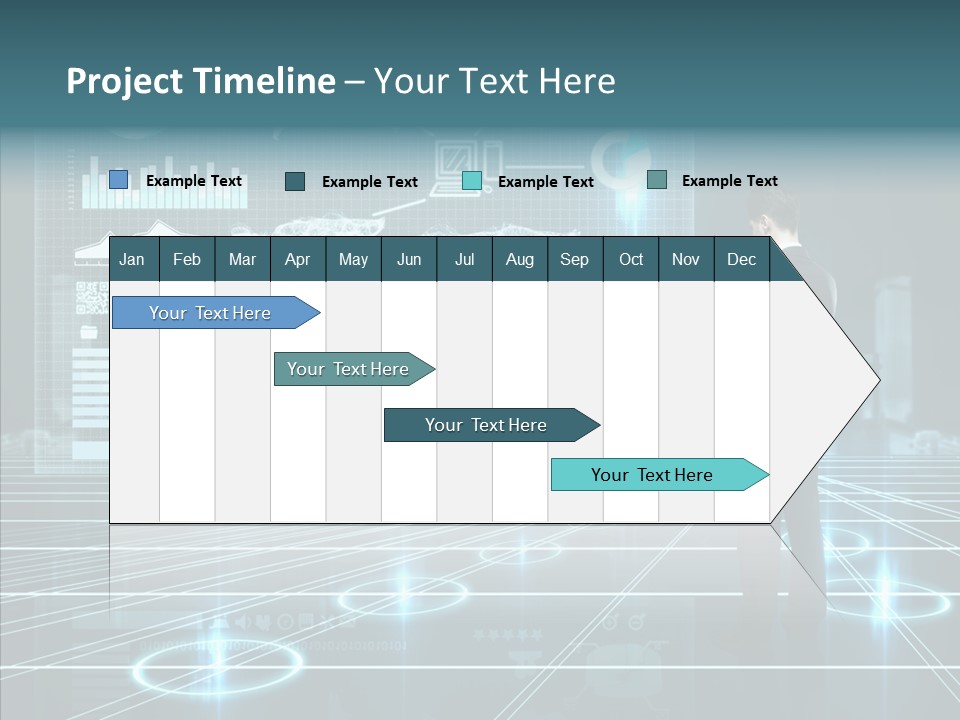 Contact Button Press PowerPoint Template