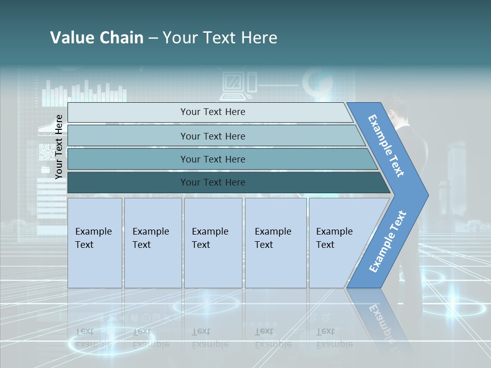 Contact Button Press PowerPoint Template