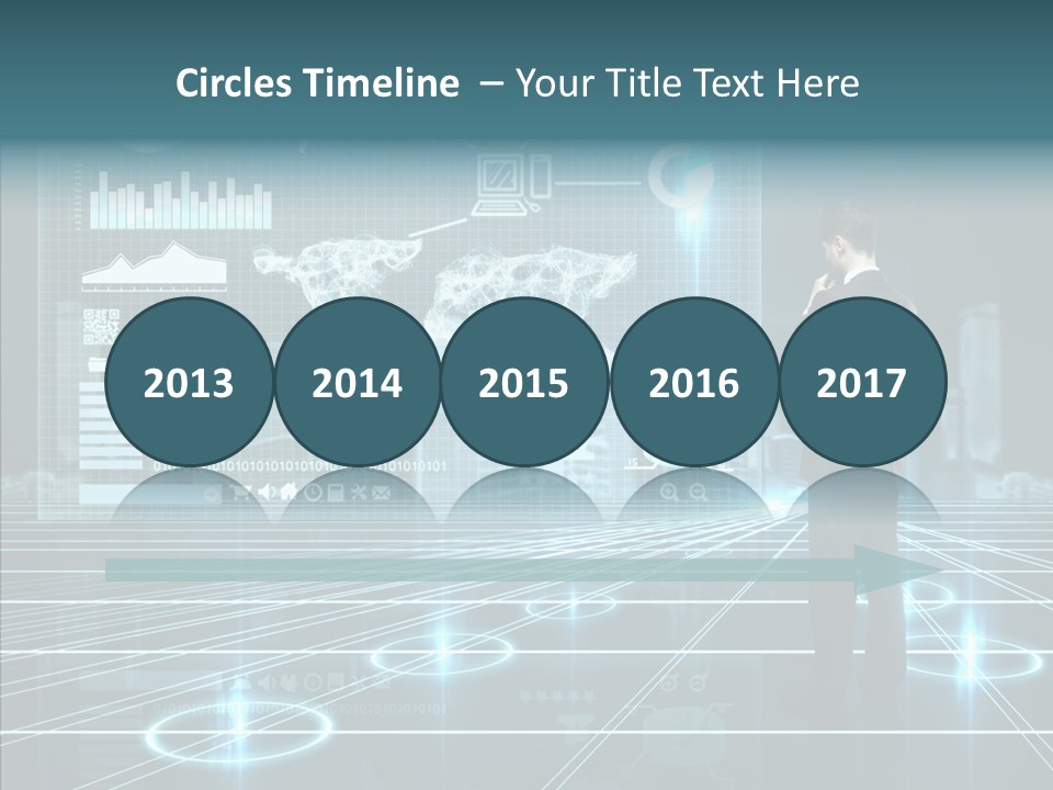 Contact Button Press PowerPoint Template