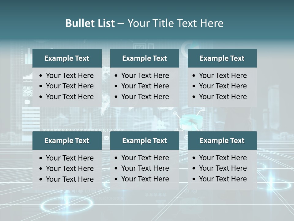 Contact Button Press PowerPoint Template
